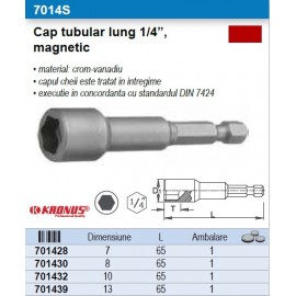 Cap tubular lung 1/4”  KRONUS  magnetic