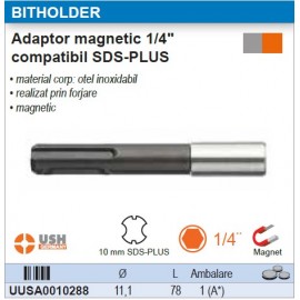 Adaptor magnetic 1/4"   USH  compatibil SDS-PLUS