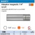 Adaptor magnetic 1/4"   USH  scurt