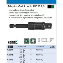 Adaptor QuickLock 1/4”  COBIT