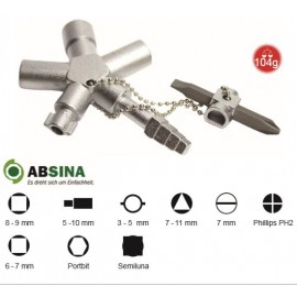 AB-1006 Cheie universala ABSINA  pentru panouri