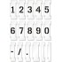 Set sabloane vopsire cifre 0-9 (10 cifre), 5-25 cm inaltime caracter.