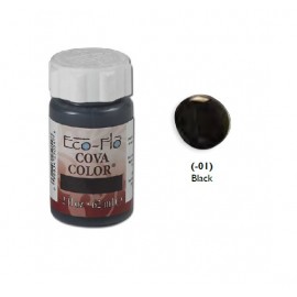 2602-01 Vopsea acrilica neagra pentru piele. 62ml