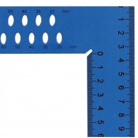 Y282-SB Echer hedue ZY 800 mm cu scală în mm și perforații SB (albastru )
