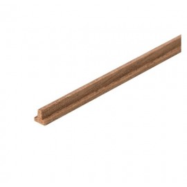 2580/02 Profil unghi "T'' din lemn de nuc 500 mm pentru modelism, Amati