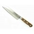 Cutit de gatit oriental, lungime 17cm, cu buzunare de aer, maner din lemn de maslin, Sabatier Authentique - Olive.