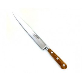 Cutit de feliat, lungime 30cm, otel carbon, maner din lemn de maslin, Sabatier Au Carbone-Olive.