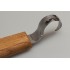 SK1S Cutit de cioplit linguri 25mm, cu maner de stejar si in teaca de piele, BeaverCraft