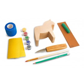 DIY01 Set de sculptura pasari Comfort - Kit complet de incepere pentru adulti, adolescenti si copii BeaverCraft