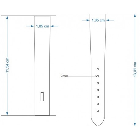 Sabloane taiere pt curele de ceas din piele 18, 20, 22, 24mm latime