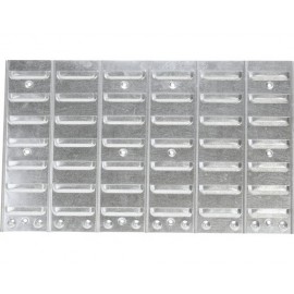 Panou metalic orizontal pentru cutii organizare, 630x380x15 mm