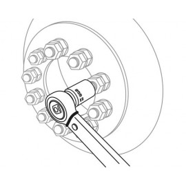 Cheie dinamometrică WGB 1/4" 4-20Nm, crom-vanadiu