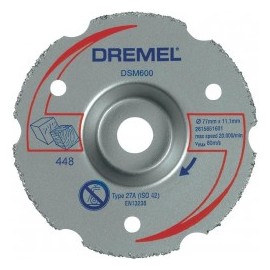 DSM600 Disc de taiere margini cu carbura, Dremel