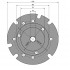 Flanșă de montaj pentru dispozitivul de divizare 150 mm, WABECO