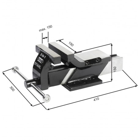 Menghină de banc de lucru de 150 mm, WABECO