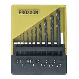 28874  Set burghie HSS 10buc, 0.3-3.2mm, Proxxon