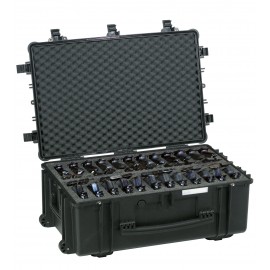 Geanta/ Valiza protectie cu suport burete pt 24 pistoale, roti si maner telescopic, Explorer Cases 7630, 860 x 560 x 355 mm