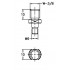 Convertor Ext. M6 x BSW 3/8 - L10 NOGA