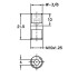 Convertor  Ext. M10x1.25 - Ext. BSW 3/8 NOGA