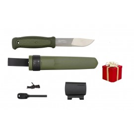 Cutit Kansbol Military Green, lama din otel inoxidabil + CADOU kit supravietuire