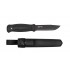 Cutit Morakniv Garberg Black, lama otel carbon + CADOU kit supravietuire si cutit Companion Black