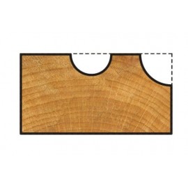 Freza semirotunda pentru lemn,diametru taiere Ø 12,7 mm, Wolfcraft