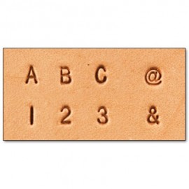 8137-00 Set stante embosare piele litere si cifre 3mm.